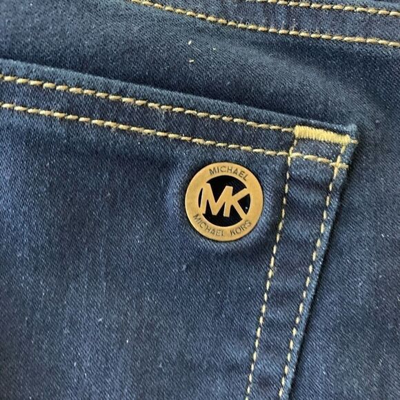 NEW Michael Kors Izzy Skinny Dark Rinse Jeans . - Picture 12 of 15